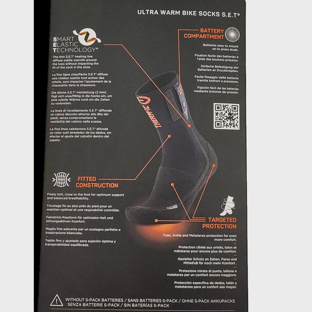 Therm-Ic S.E.T Akkukäyttöiset Pyöräilysukat + S-Pack 700 Akut